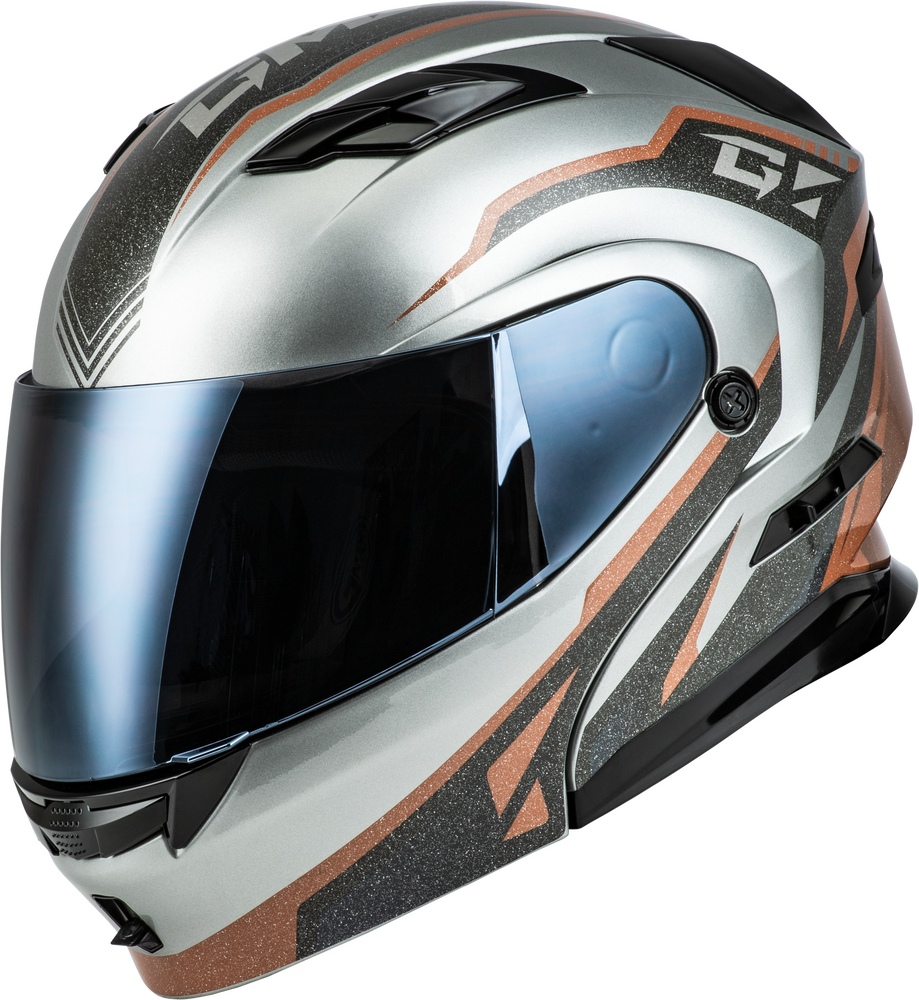 copper motorcycle helmet GMAX MD-01 Volta Helmet