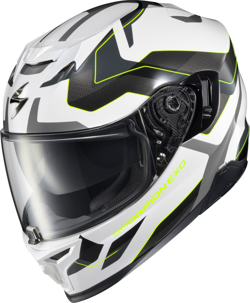 Scorpion EXO-T-520 Full Face Helmet Zuse White Hi-Viz