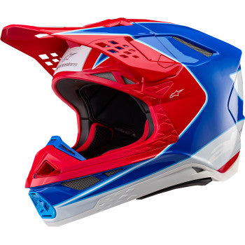 Alpinestars Supertech M10 Aeon Helmet Bright Red/Blue Glossy / Large