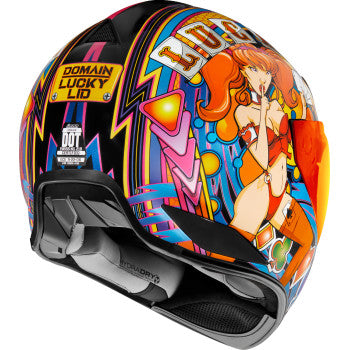 icon airframe pleasuredome helmet ICON Domain Helmet - Lucky Lid 4 - Red