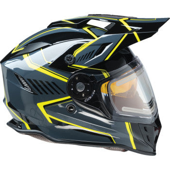 black and yellow snowboard helmet Z1R Range Electric Snow Helmet Rotor Black/Hi-Viz – HelmetCountry.com