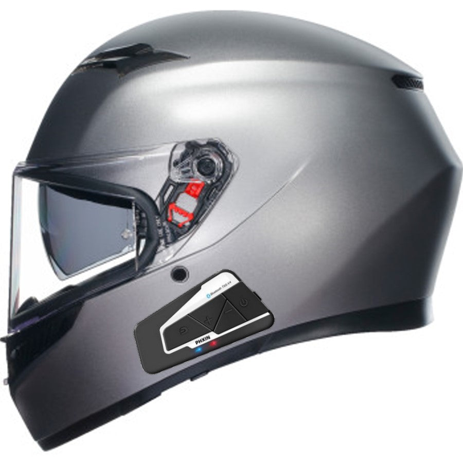 AGV K3 Full Face Bluetooth Helmet Matte Rodio Gray