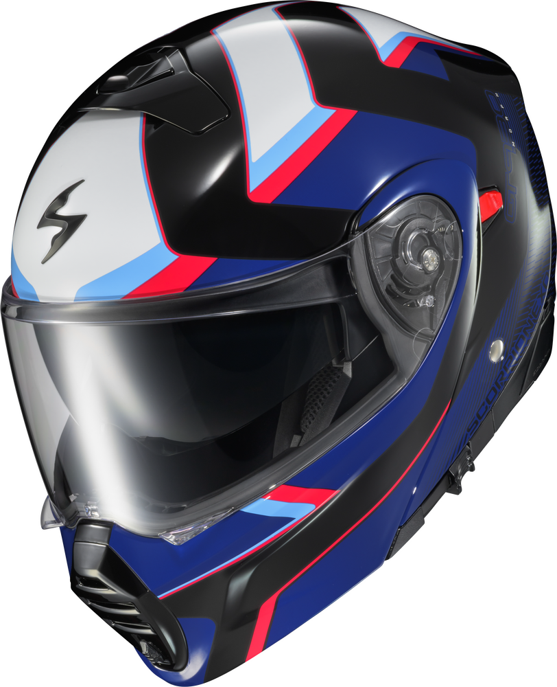 Scorpion EXO-GT930 Transformer Helmet Morph Blue/Red / Small