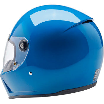 bitwell gringo s solid blue motorcycle helmet Biltwell 1004-129-506 Lane Splitter 22.06 HUSQVARNA replaceable comfort liner Color:White with Blue Accents WANT LES Essentiels -