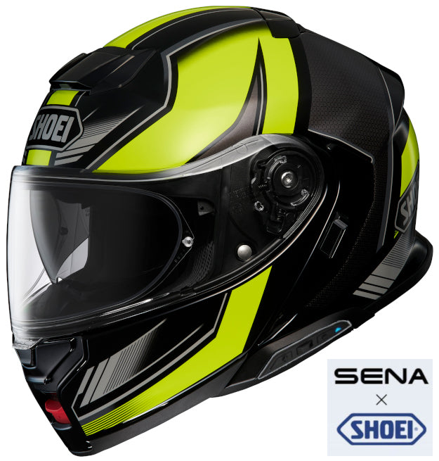Shoei Neotec 3 Modular Bluetooth Helmet Grasp TC-3 SRL Installed