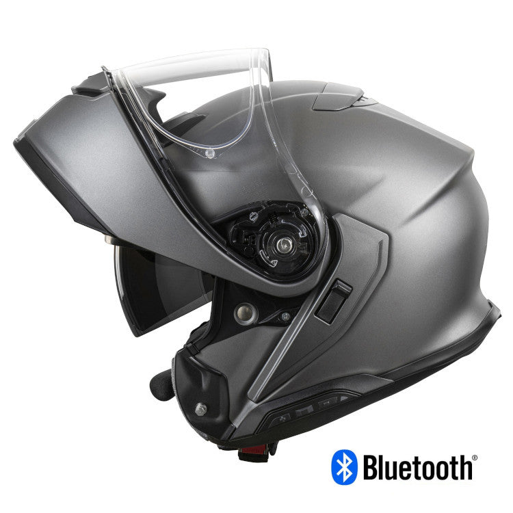 Shoei Neotec 3 Modular Bluetooth Helmet Anthracite Metallic SRL 3 Installed