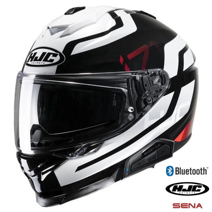 HJC I71 Full Face Bluetooth Helmet Enta MC1 HelmetCountry hjc-i71-full-face-bluetooth-helmet-enta-mc1-helmetcountry