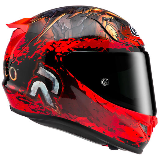 hjc 1 2 helmet HJC RPHA 12 Full Face Helmet Diablo Blizzard MC-1 Small