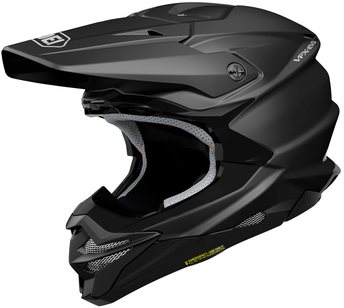 Shoei VFX-EVO Off Road Helmet Matte Black – HelmetCountry.com