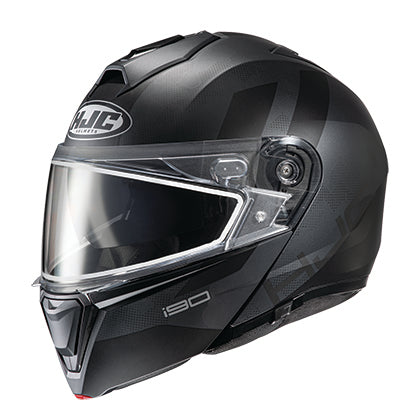 HJC i90 Syrex Snow Helmet with Dual Lens Shield (Medium, Semi-Flat Black (mc-5sf))