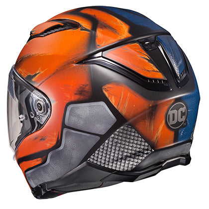 comic motorcycle helmet HJC F70 Full Face Helmet Deathstroke Graphic MC-27 – HelmetCountry.com