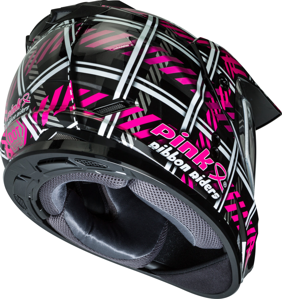 Gmax GM11S Ladies Dual Sport Snow Helmet Pink Ribbon Rider – HelmetCountry.com