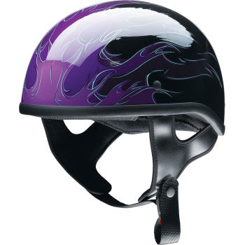 black and purple motorcycle helmet Z1R CC Beanie Half Shell Hellfire – HelmetCountry.com Vintage Soviet Leather Pilot YGroup_bell-event-xc-helmet-YG but are just not Color:Red w/Black Accents