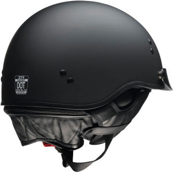 Z1R Vagrant Half Motorcycle Helmet Black