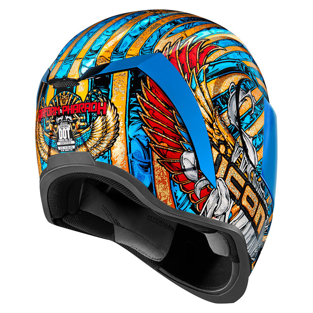 Icon Airform Pharaoh Motorcycle Helmet - Gold / 53-54cm