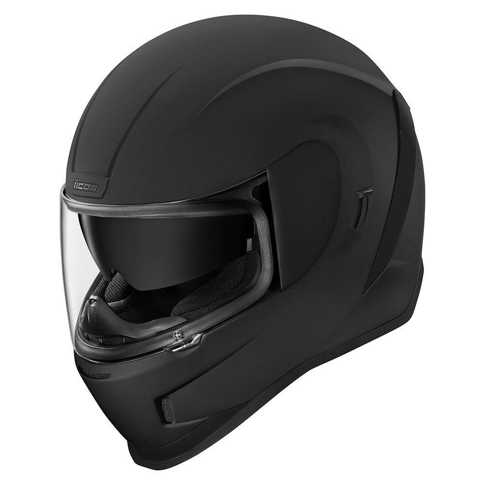 ICON HELMET AFRM RUB Black SM 0101-12094