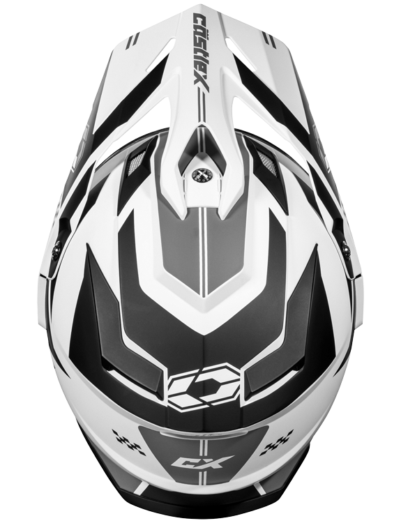 Castle CX200 Dual Sport Snow Helmet Wrath Matte White Electric Shield – HelmetCountry.com