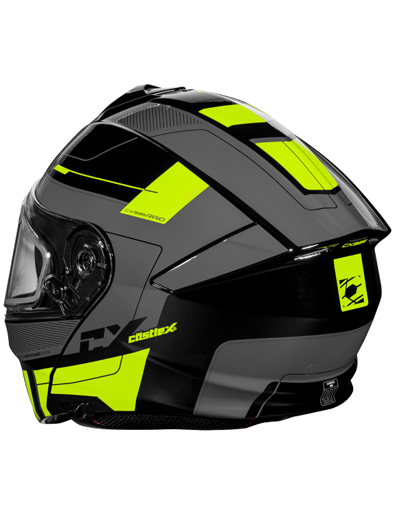 Castle X CX935 Modular Snow Helmet Raid Graphic Gloss Hi Vis Charcoal