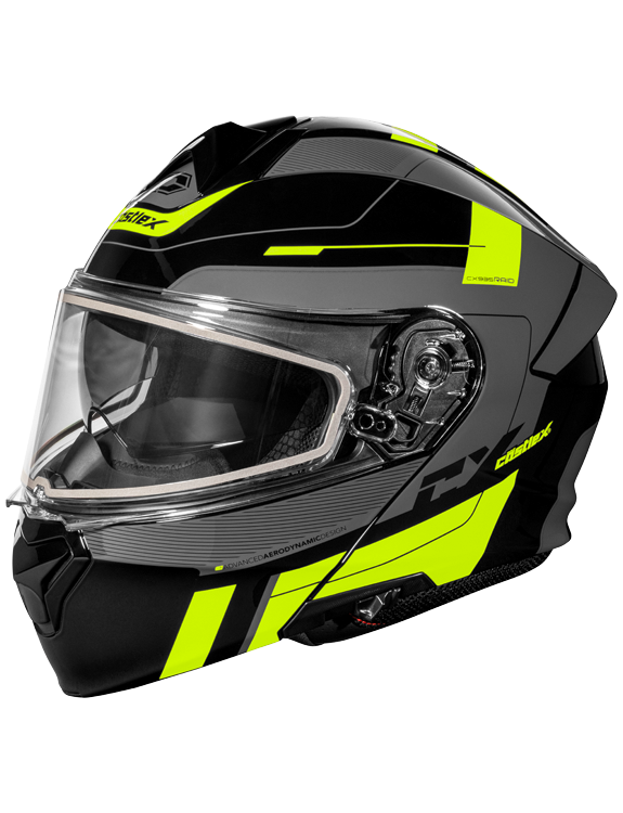 Castle X CX935 Modular Snow Helmet Raid Graphic Gloss Hi Vis Charcoal