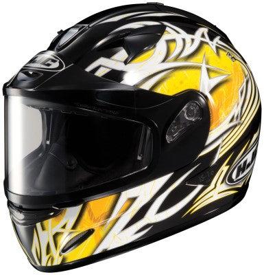 IS-16 Scratch Graphic Snow Helmet Yellow