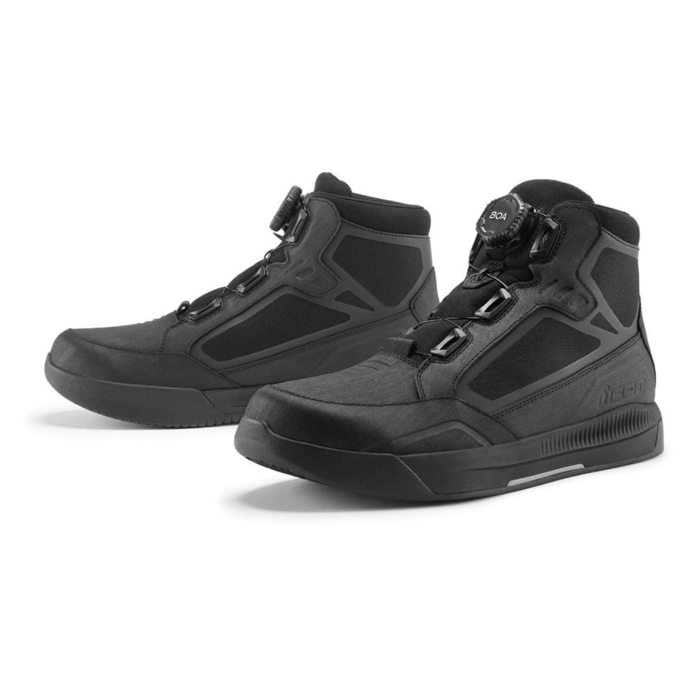 Icon Patrol 3 Mens Motorcycle Waterproof Boot Black  display picture 2