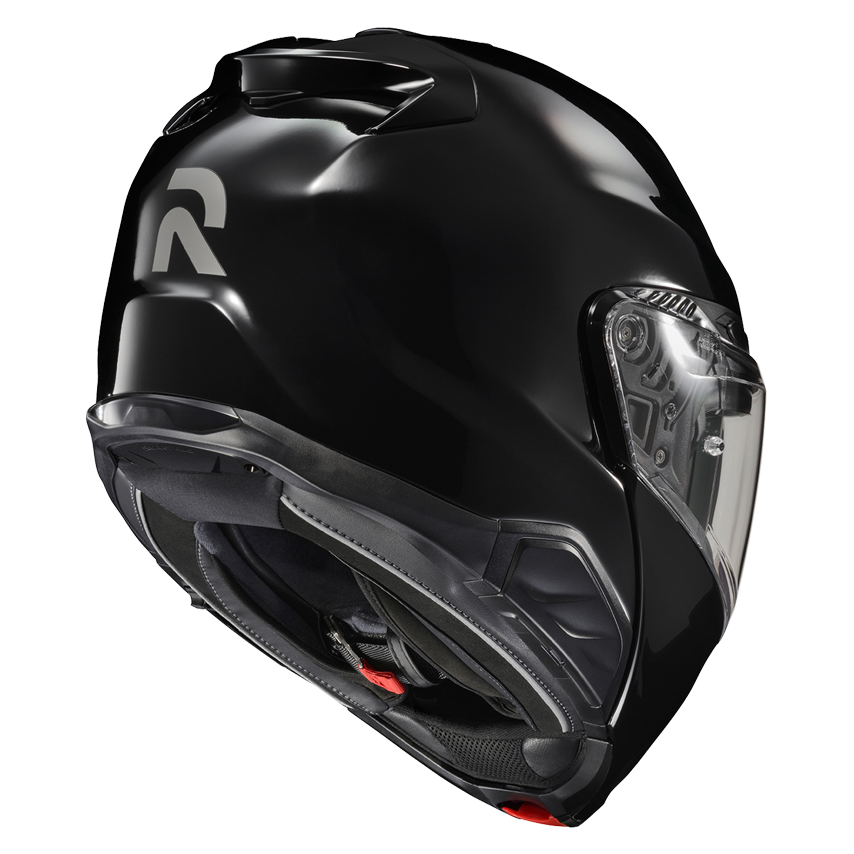HJC RPHA 91 Bluetooth Helmet Gloss Black 11b Installed