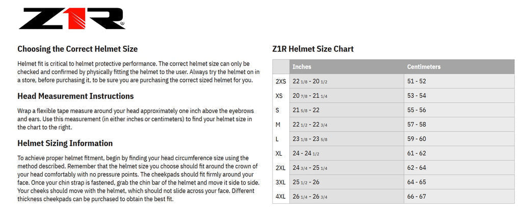 helmet size chart ls2 Z1R Rise Off Road Helmet Evac White Pink Blue – HelmetCountry.com