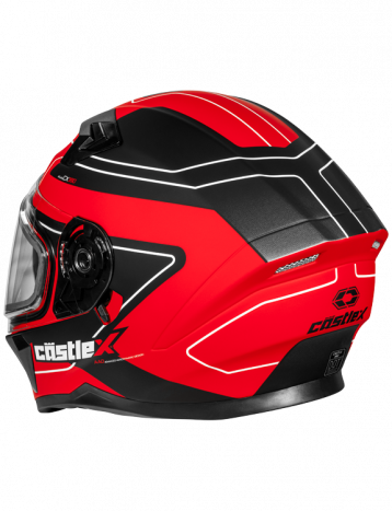atlas snowboard helmet Castle X CX390 Full Face Snow Helmet Atlas Matte Red Electric Shield