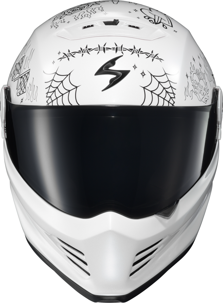 Scorpion Covert FX Full Face Helmet The Litas White