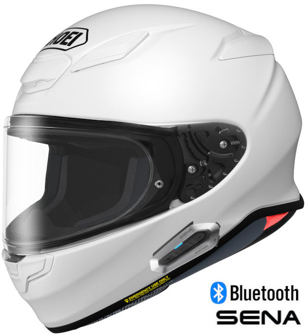 Shoei RF-1400 Full Face Bluetooth Helmet Gloss White