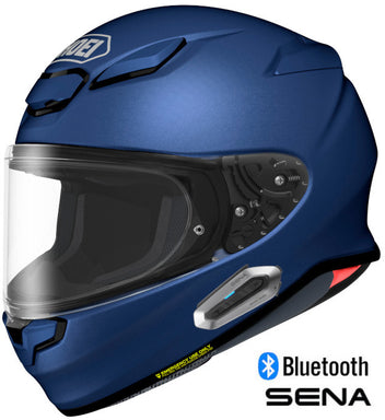 shoei blue helmet RF-1400 an advanced shield system Shoei VFX-EVO Sparkle Helmet-TC-3-M