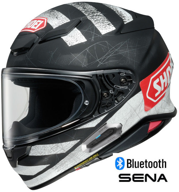 Shoei RF-1400 Full Face Bluetooth Helmet Scanner Graphic TC-5