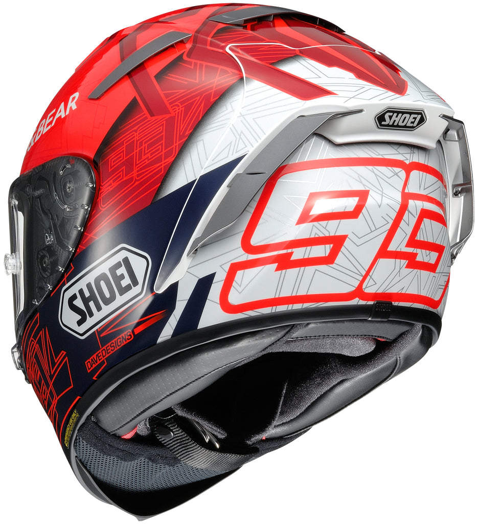 Shoei X14 Marquez 6 Full Face Helmet Red – HelmetCountry.com