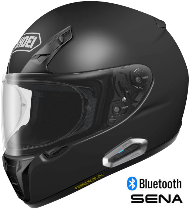 Shoei RF-SR Full Face Sena Bluetooth Helmet Matte Black