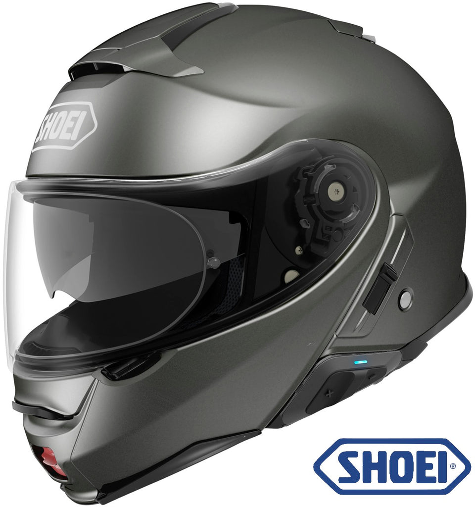 Shoei Neotec II Modular Bluetooth Helmet Anthracite SRL Installed