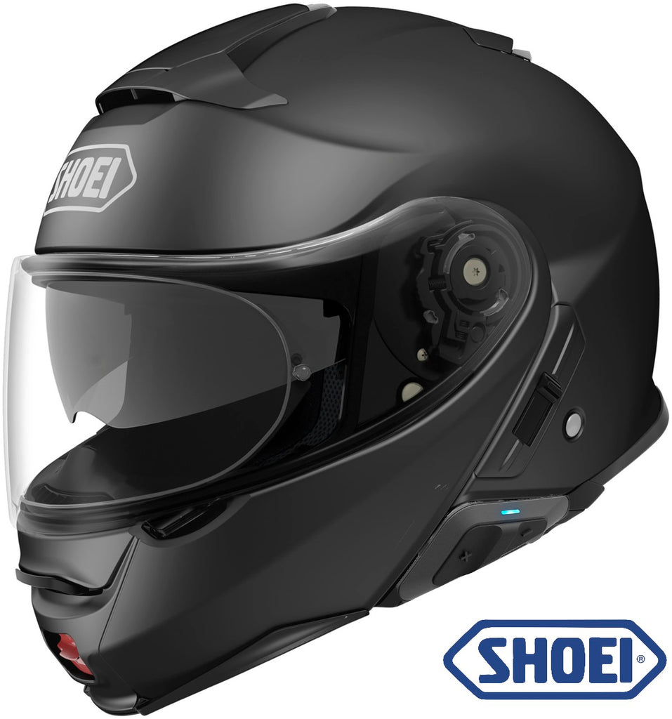 Shoei Neotec II Modular Bluetooth Helmet Matte Black SRL Installed