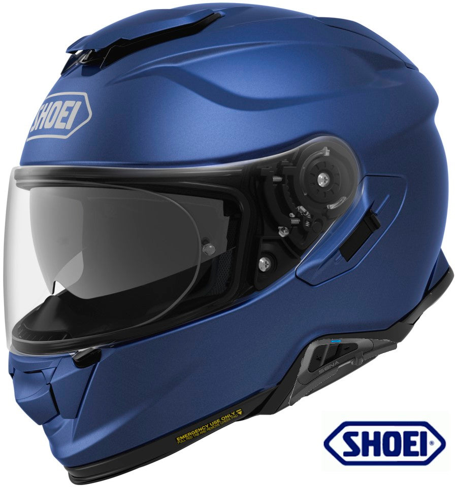 Shoei GT-Air II Full Face Helmet Matte Blue SRL Bluetooth Installed