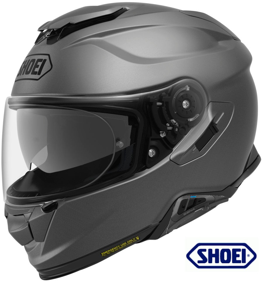 Shoei GT-Air II Full Face Helmet Matte Deep Grey SRL Bluetooth Installed