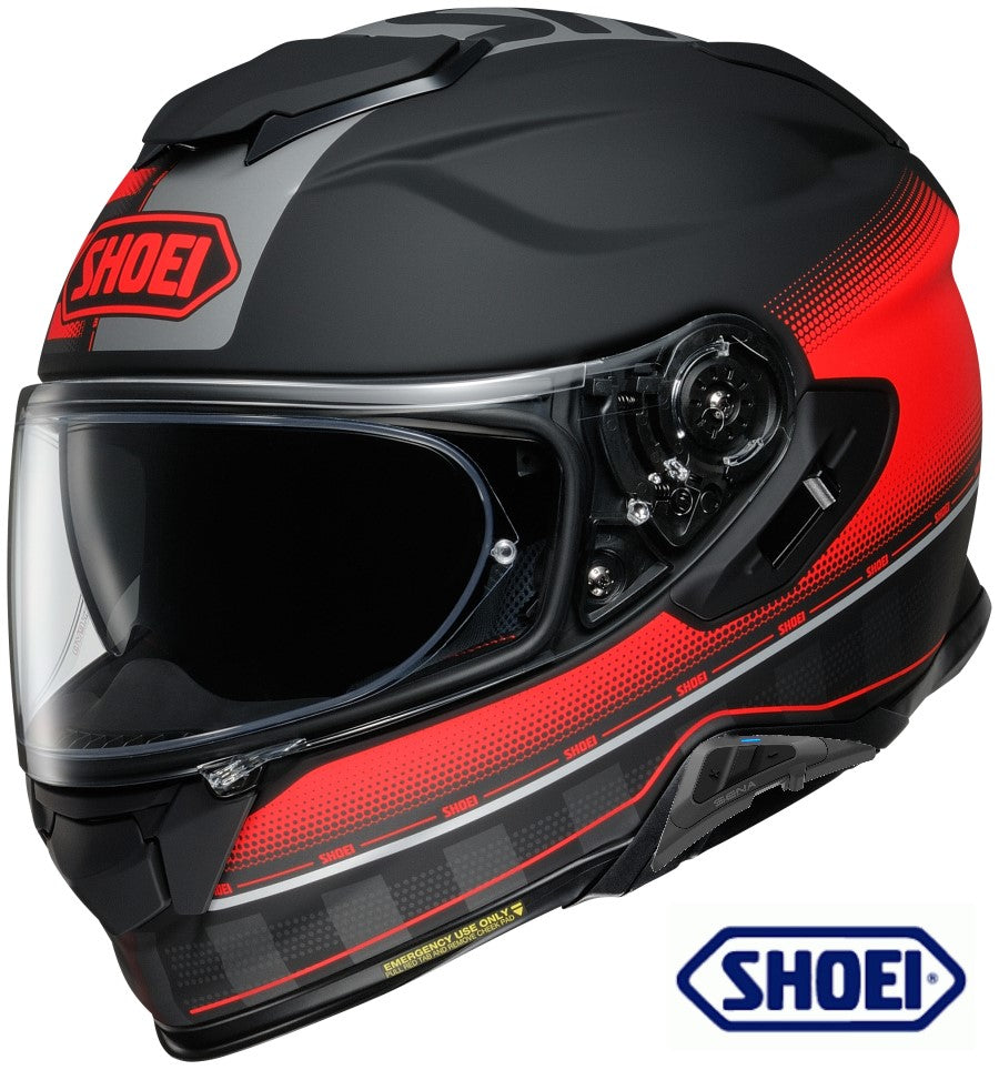 Shoei GT-Air II Full Face Helmet Tesseract TC-1 SRL Bluetooth Installed