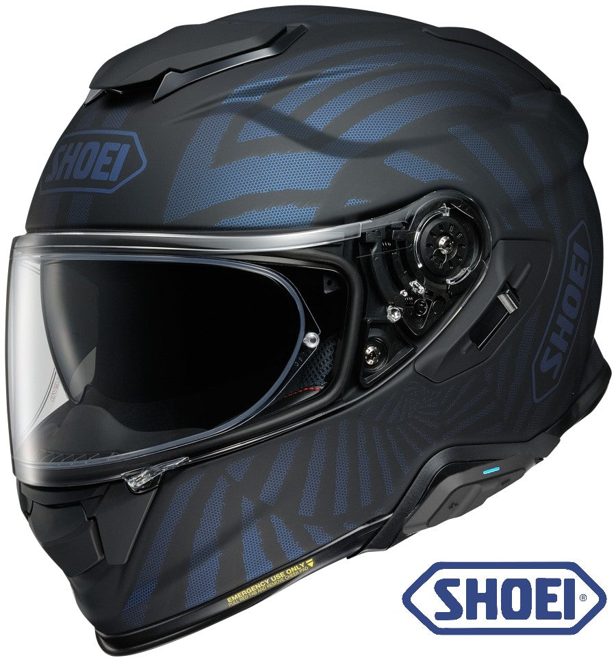 Shoei GT-Air II Full Face Bluetooth Helmet Quibit TC-5 SRL Installed