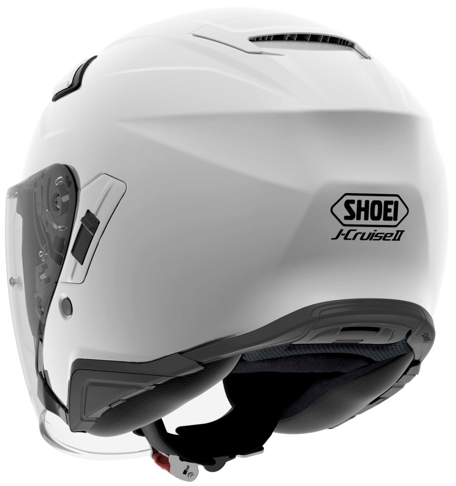 Shoei J-Cruise II Bluetooth Helmet Gloss White SRL Installed