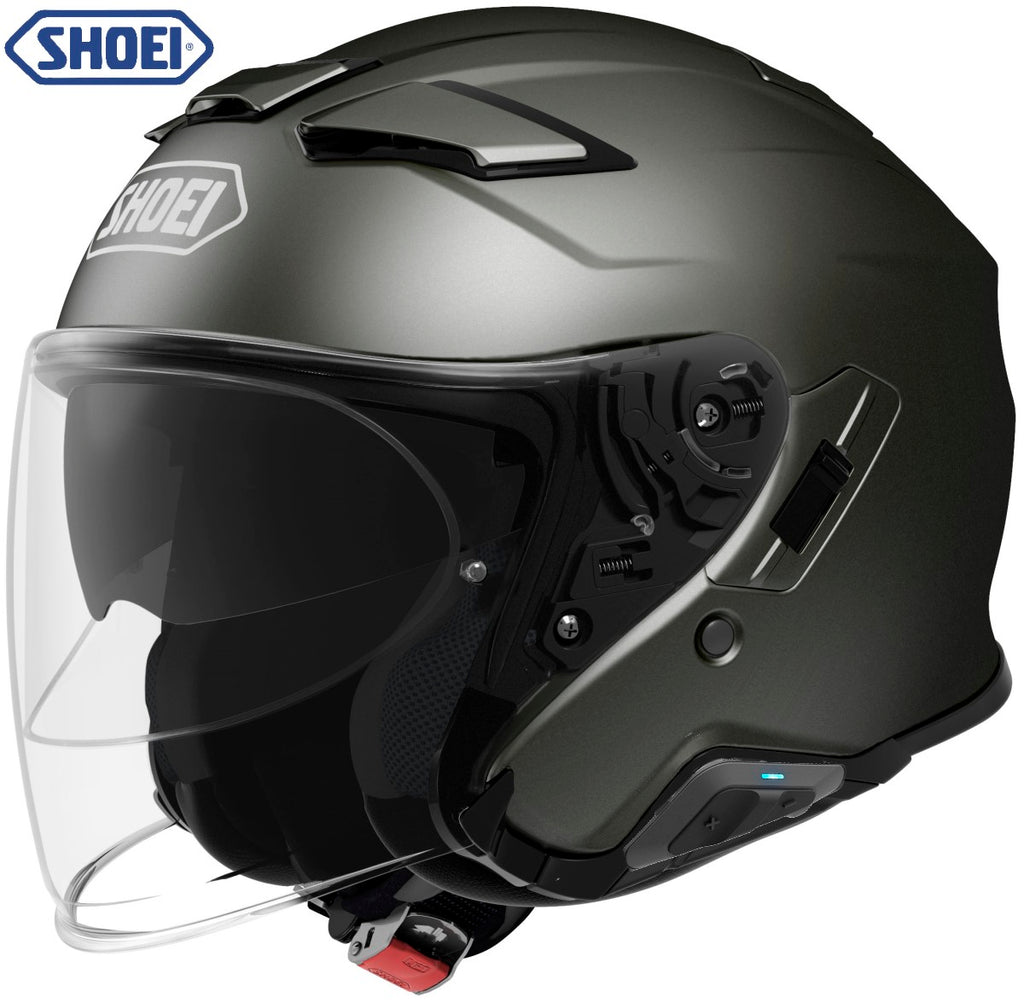 Shoei J-Cruise II Bluetooth Helmet Anthracite SRL Installed