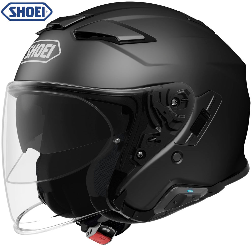 Shoei J-Cruise II Bluetooth Helmet Matte Black SRL Installed