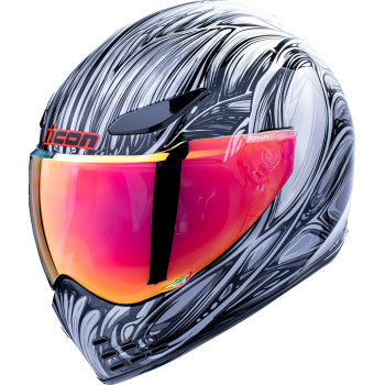 Icon Domain Full Face Helmet Nouveau Silver