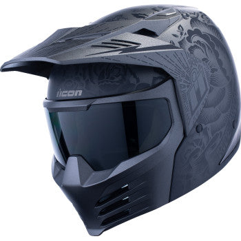 Icon Elsinore Helmet Darkgard Black