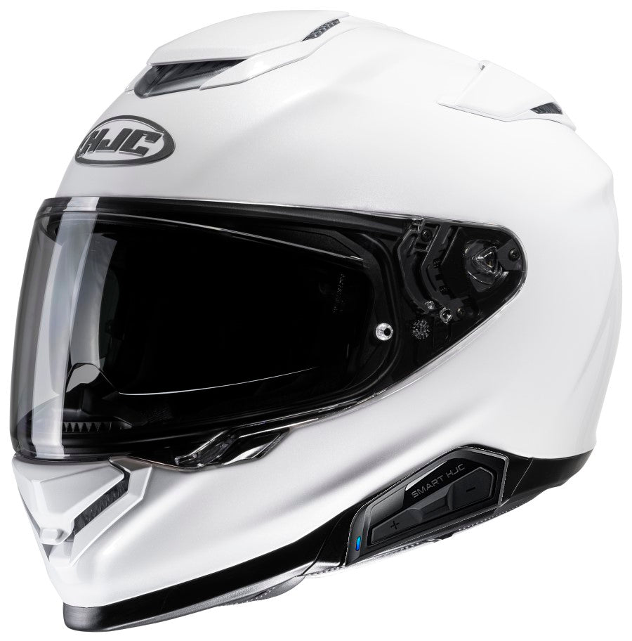 HJC RPHA 71 Full Face Helmet Gloss White Smart 21B Bluetooth