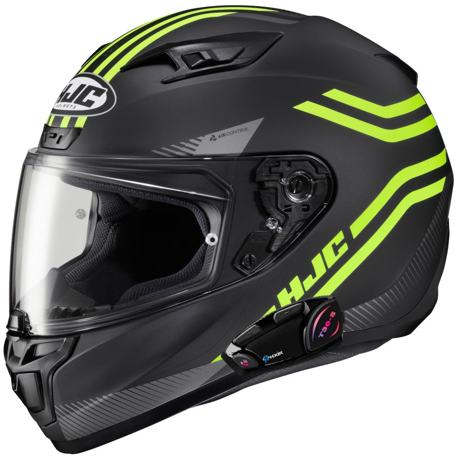 HJC i10 Full Face Bluetooth Helmet Strix Graphic MC3HSF Hi Vis