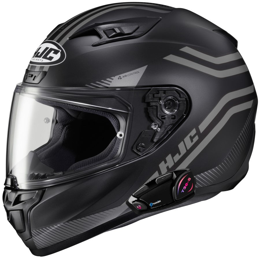 HJC i10 Full Face Bluetooth Helmet Strix Graphic MC5SF Grey