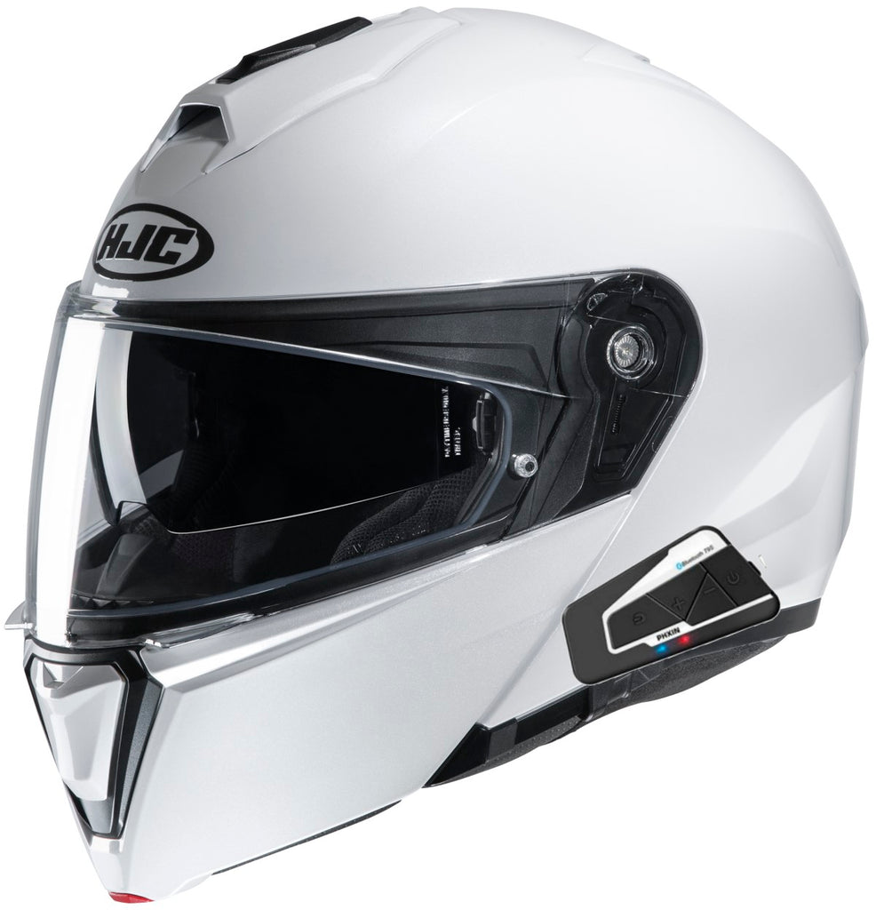 HJC i90 Modular Helmet T9S Bluetooth Headset White
