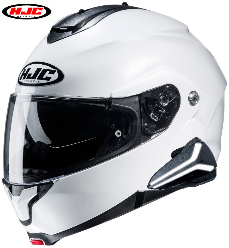 HJC C91 Helmet Sena Smart 20B Bluetooth Headset Pearl White